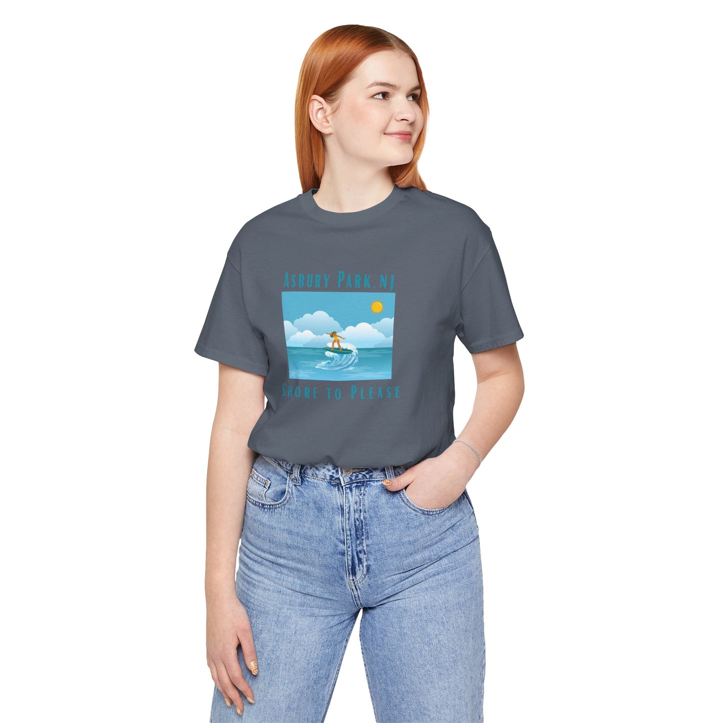 "Seaside Heights - Shore to Please" -  Unisex Jersey Short Sleeve Tee