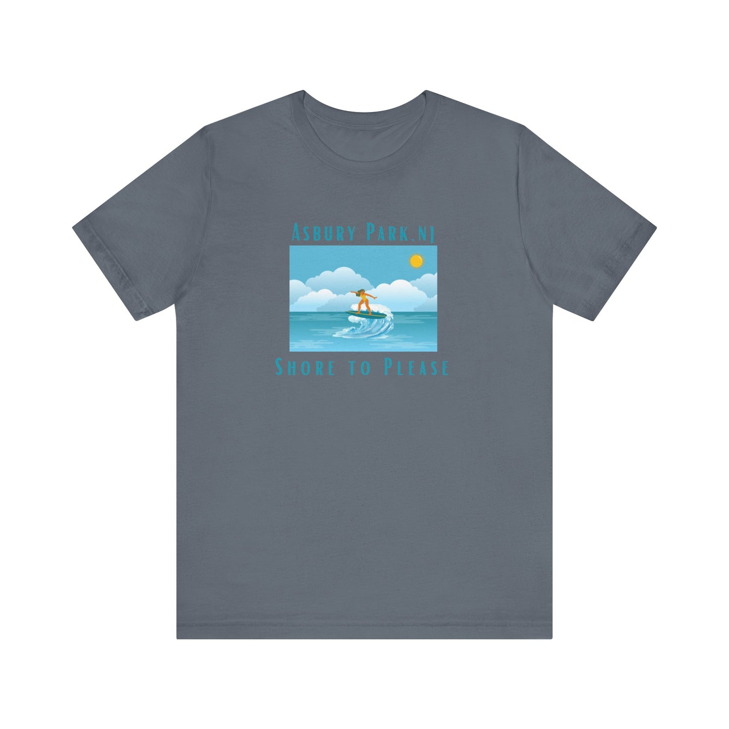 "Seaside Heights - Shore to Please" -  Unisex Jersey Short Sleeve Tee