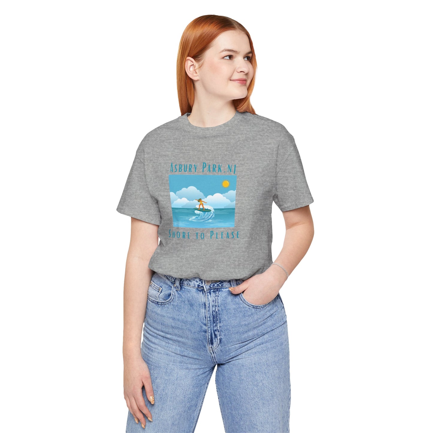 "Seaside Heights - Shore to Please" -  Unisex Jersey Short Sleeve Tee