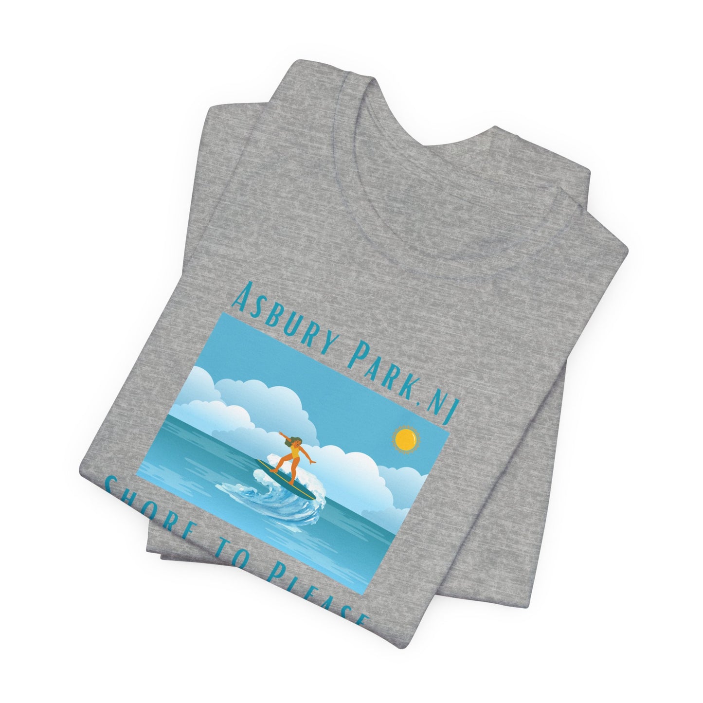 "Seaside Heights - Shore to Please" -  Unisex Jersey Short Sleeve Tee