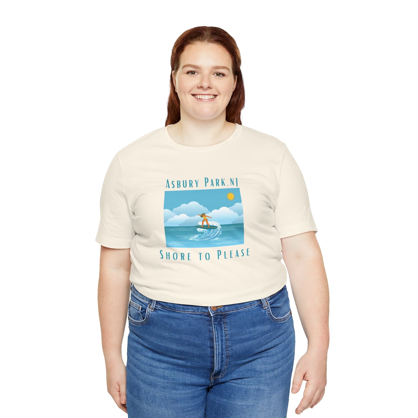 "Seaside Heights - Shore to Please" -  Unisex Jersey Short Sleeve Tee