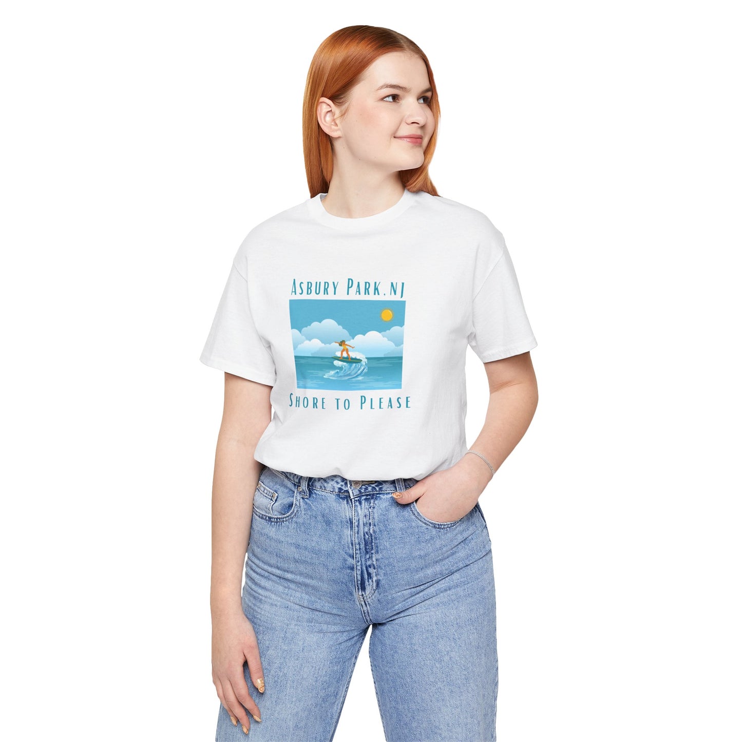 "Seaside Heights - Shore to Please" -  Unisex Jersey Short Sleeve Tee