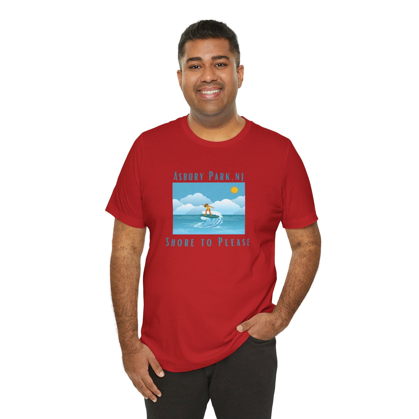 "Seaside Heights - Shore to Please" -  Unisex Jersey Short Sleeve Tee