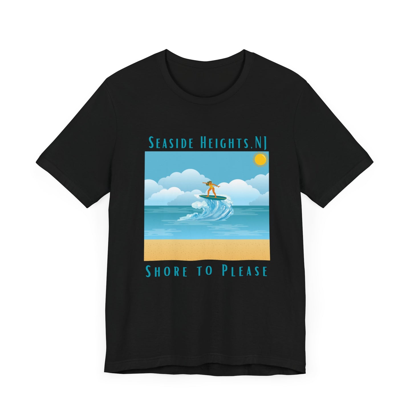 "Seaside Heights - Shore to Please" -  Unisex Jersey Short Sleeve Tee