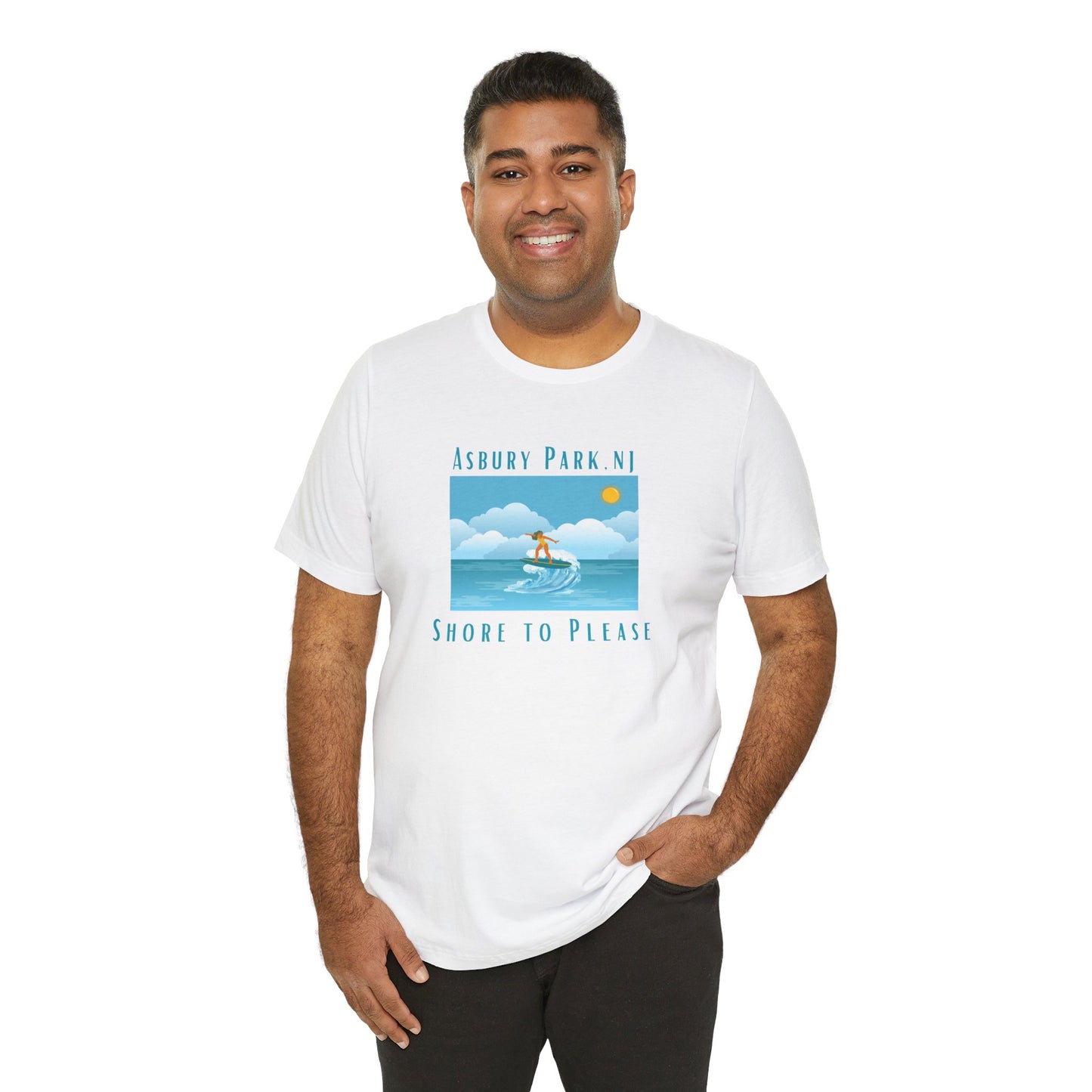 "Seaside Heights - Shore to Please" -  Unisex Jersey Short Sleeve Tee