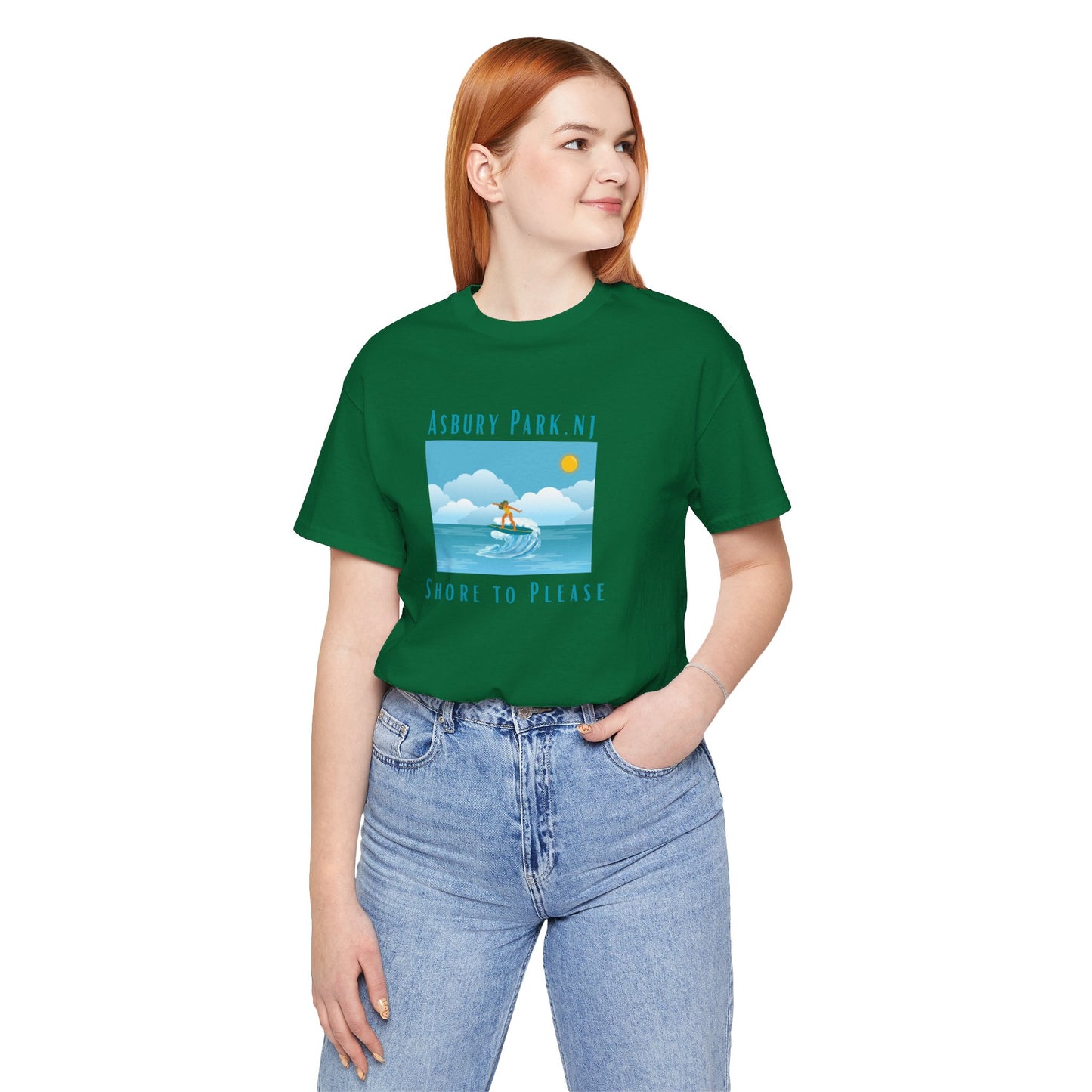 "Seaside Heights - Shore to Please" -  Unisex Jersey Short Sleeve Tee