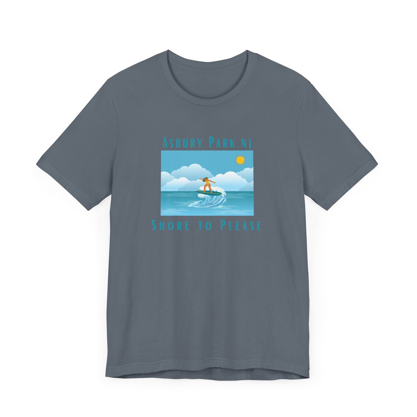 "Seaside Heights - Shore to Please" -  Unisex Jersey Short Sleeve Tee