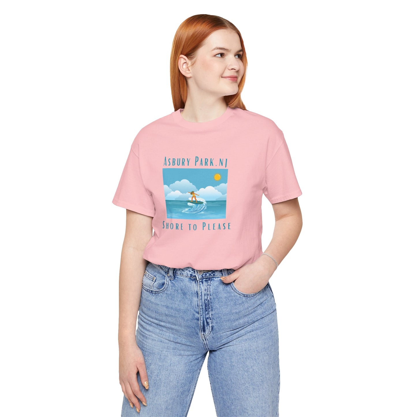 "Seaside Heights - Shore to Please" -  Unisex Jersey Short Sleeve Tee