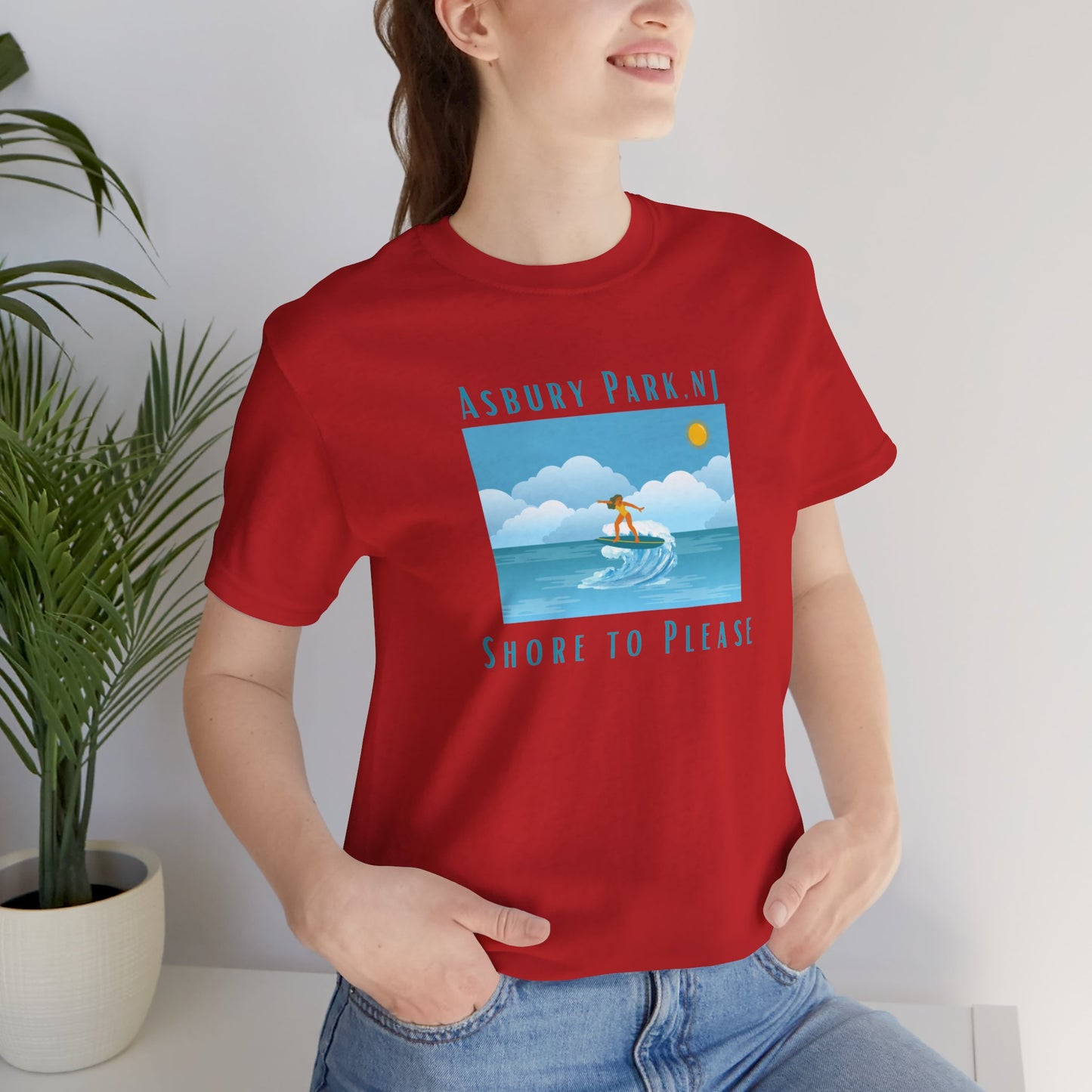 "Seaside Heights - Shore to Please" -  Unisex Jersey Short Sleeve Tee