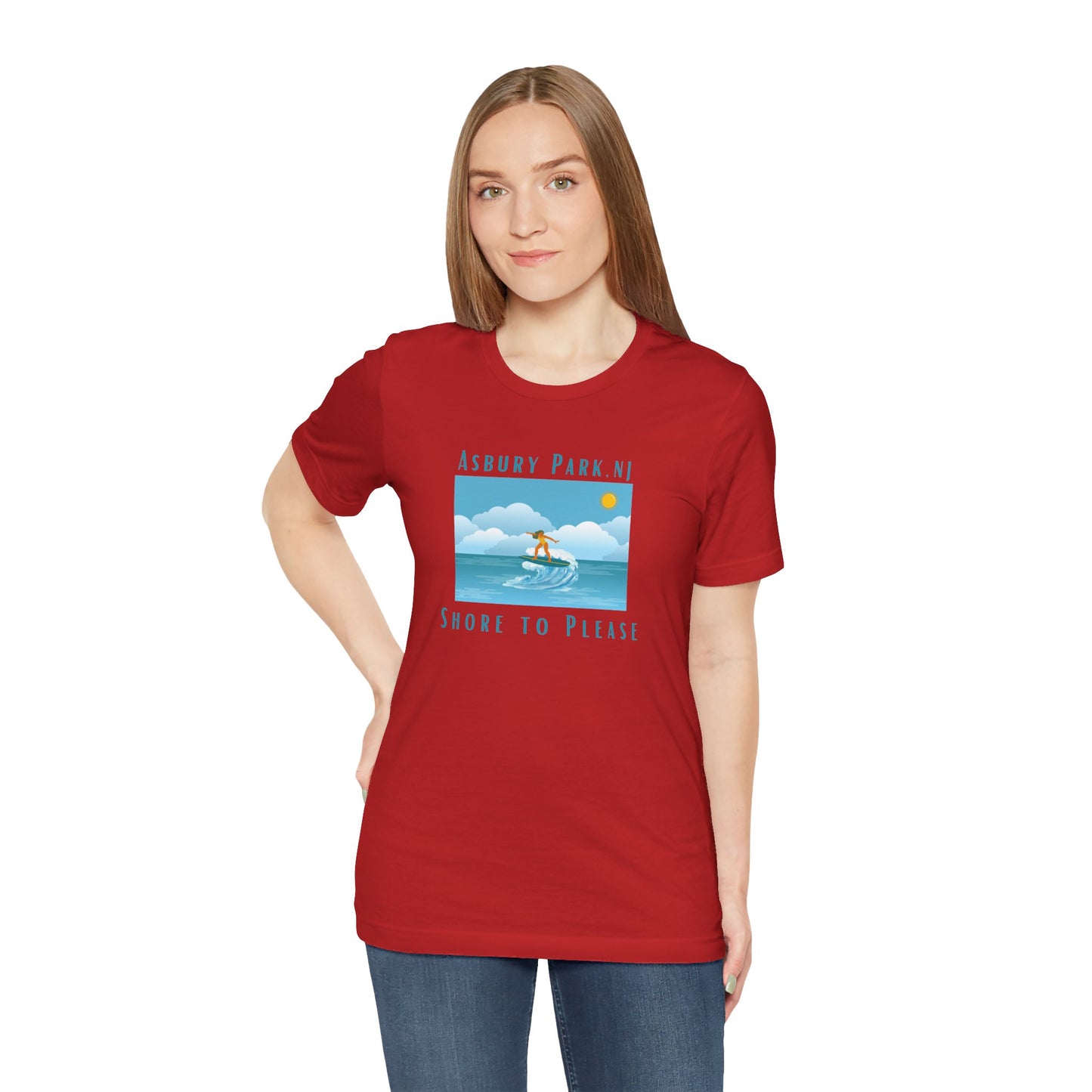 "Seaside Heights - Shore to Please" -  Unisex Jersey Short Sleeve Tee