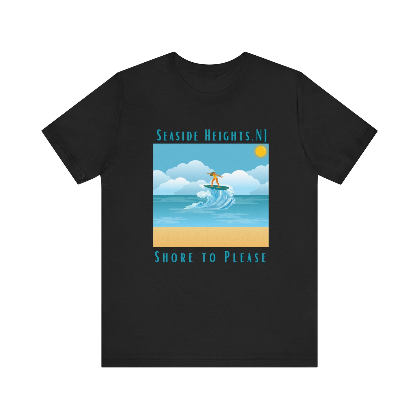 "Seaside Heights - Shore to Please" -  Unisex Jersey Short Sleeve Tee