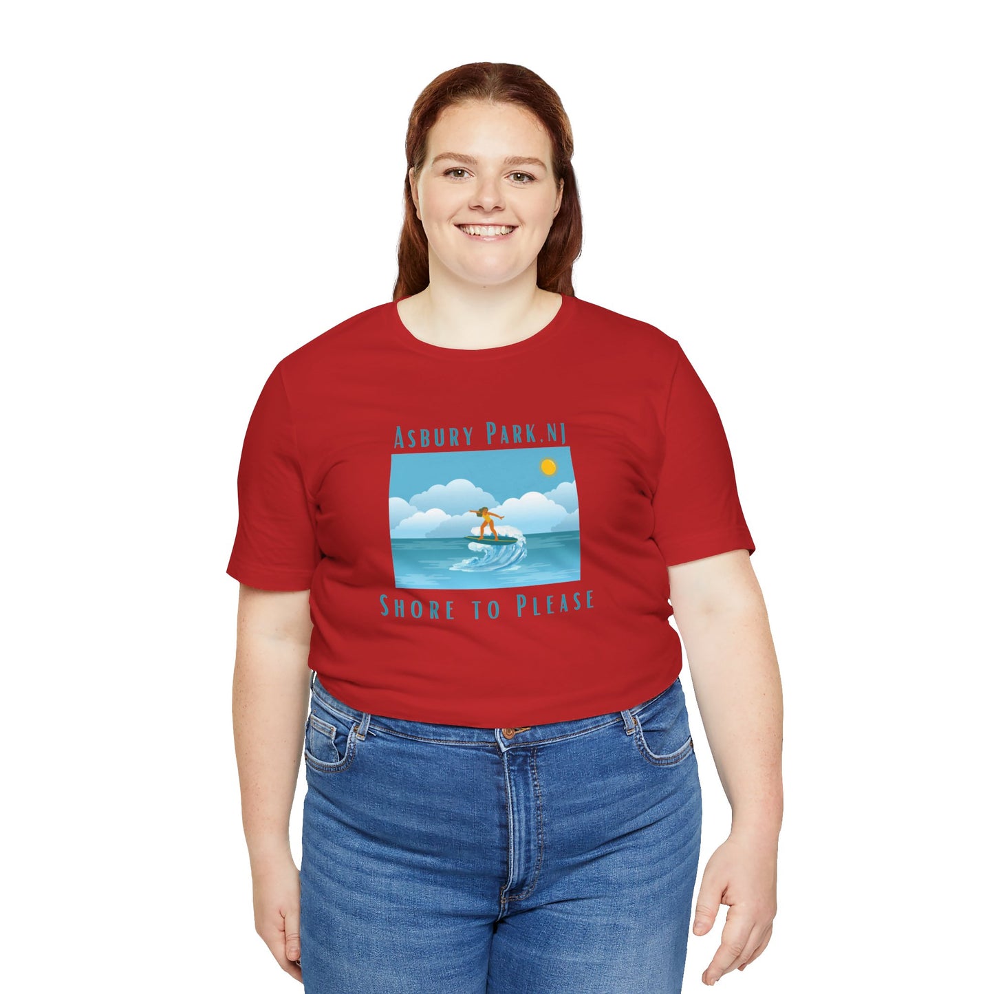 "Seaside Heights - Shore to Please" -  Unisex Jersey Short Sleeve Tee