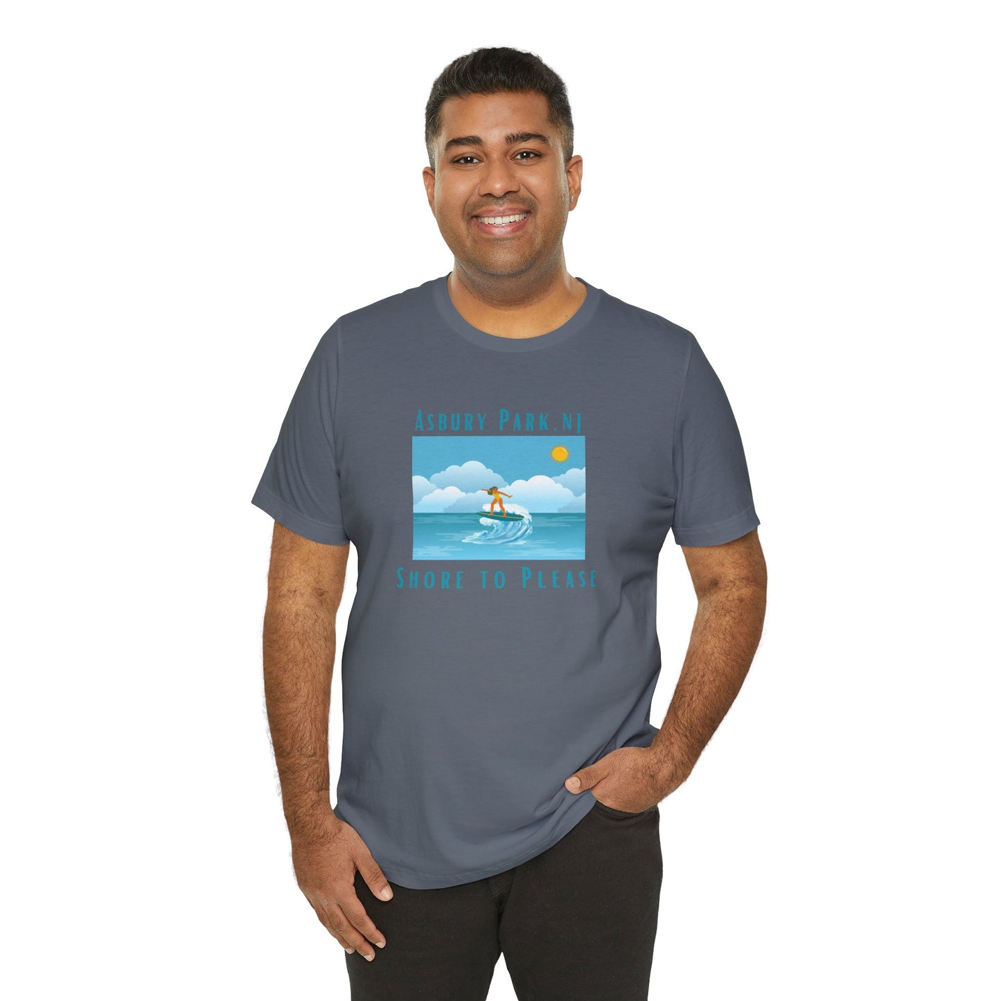 "Seaside Heights - Shore to Please" -  Unisex Jersey Short Sleeve Tee