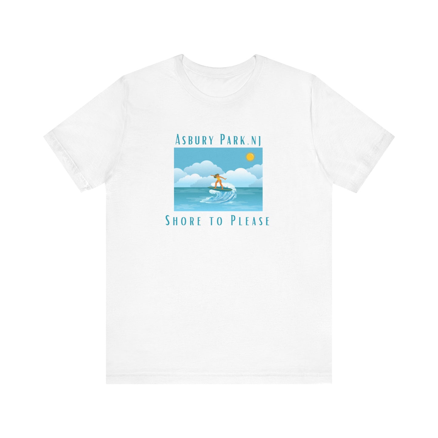 "Seaside Heights - Shore to Please" -  Unisex Jersey Short Sleeve Tee