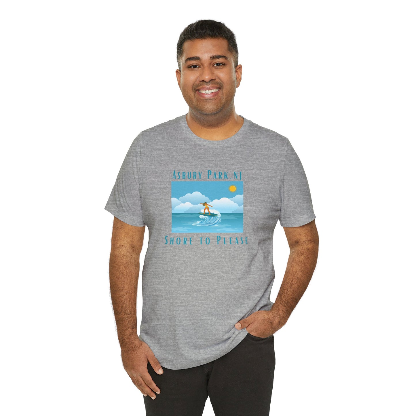 "Seaside Heights - Shore to Please" -  Unisex Jersey Short Sleeve Tee