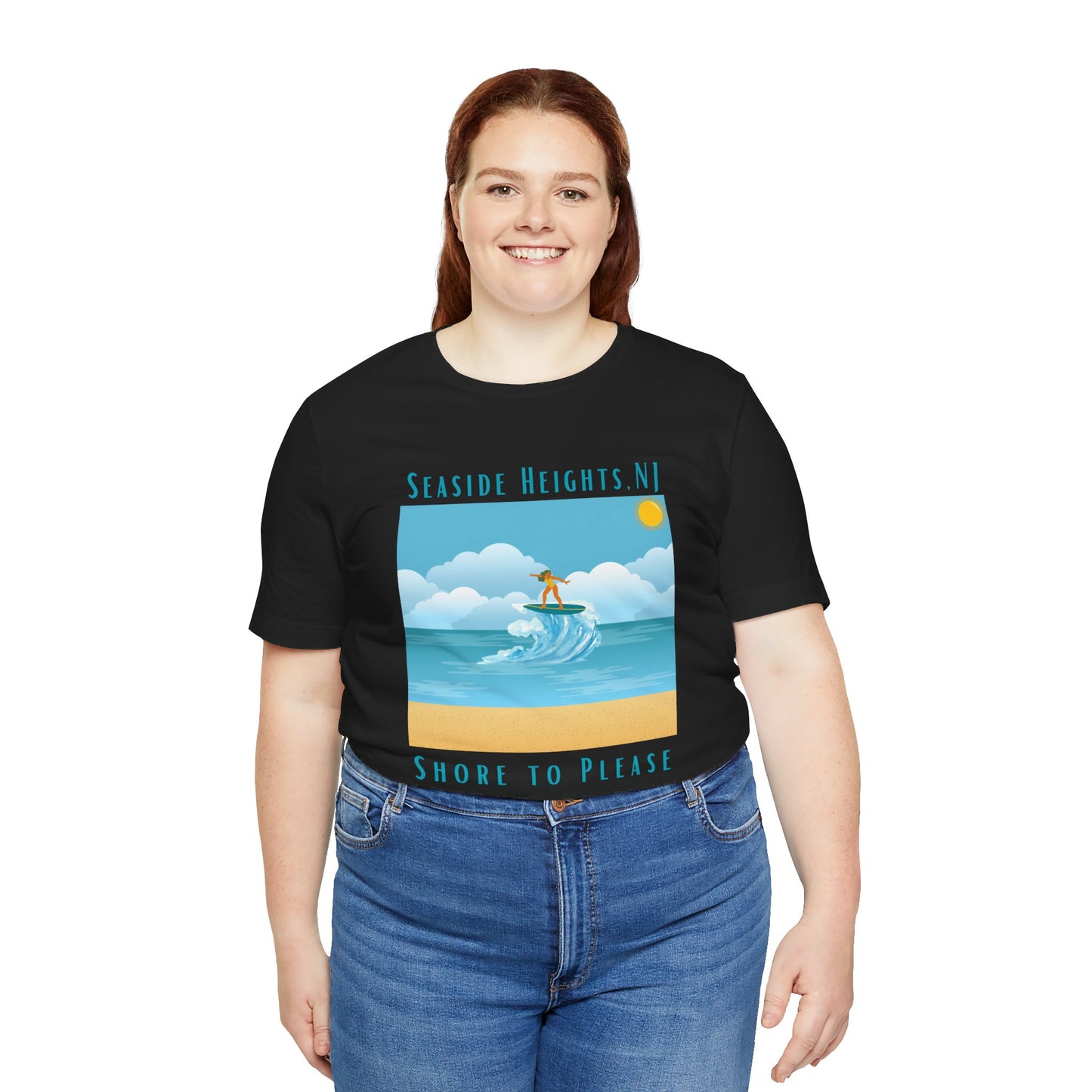 "Seaside Heights - Shore to Please" -  Unisex Jersey Short Sleeve Tee