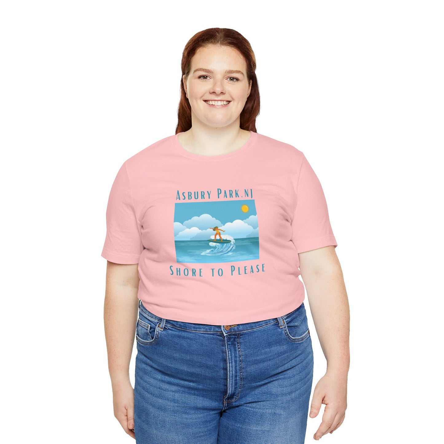 "Seaside Heights - Shore to Please" -  Unisex Jersey Short Sleeve Tee