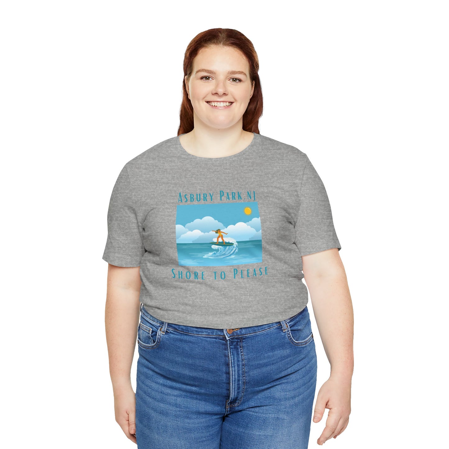 "Seaside Heights - Shore to Please" -  Unisex Jersey Short Sleeve Tee