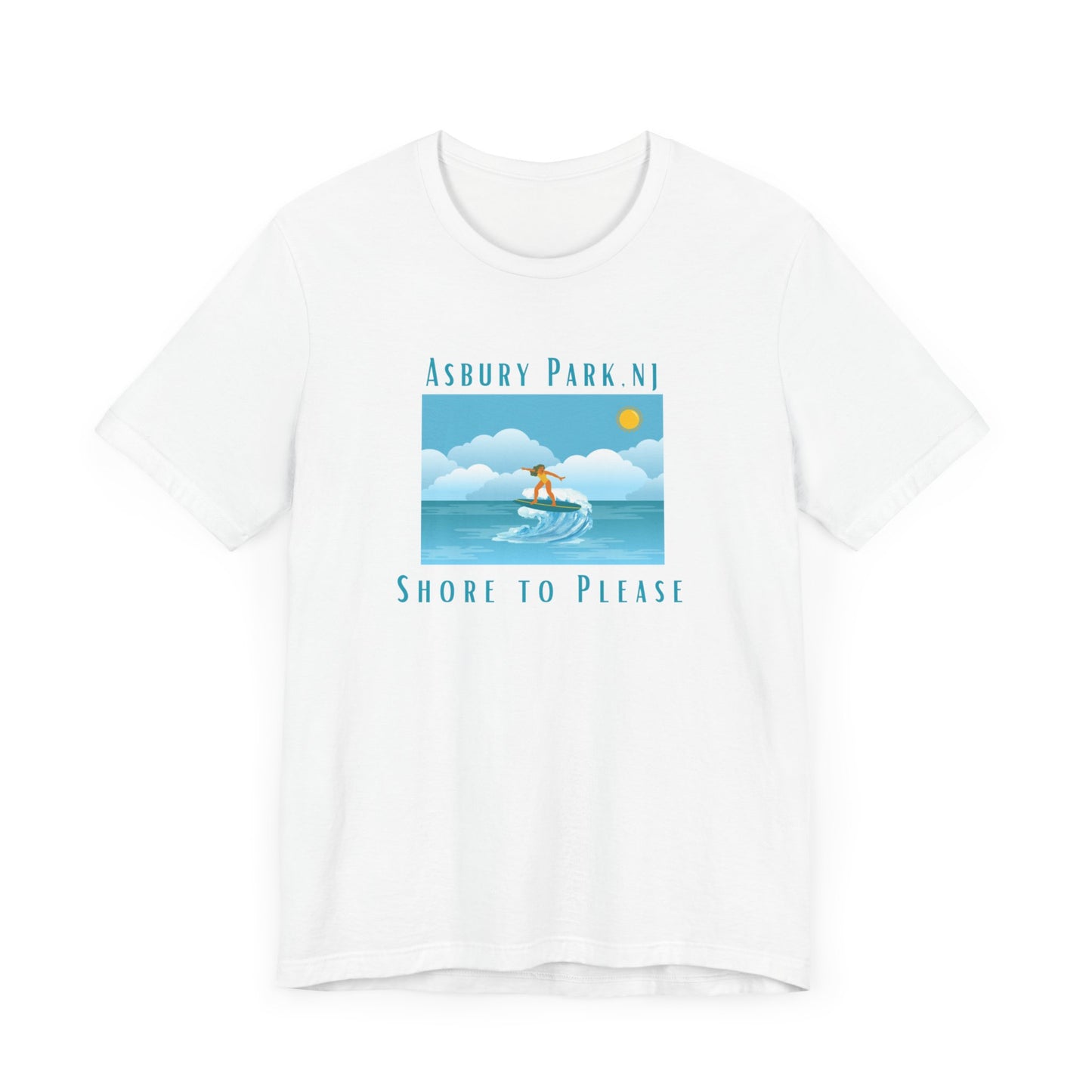 "Seaside Heights - Shore to Please" -  Unisex Jersey Short Sleeve Tee